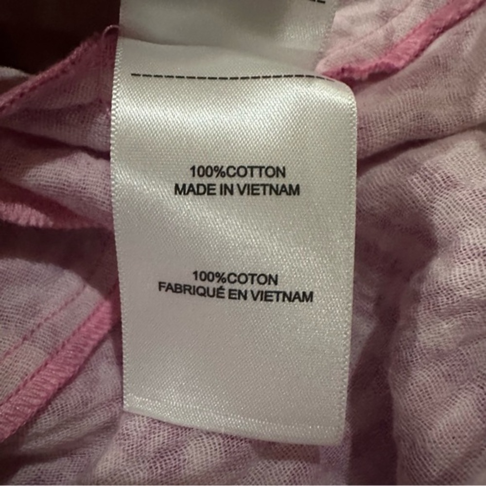UNTUCKit Cotton Gauze Flutter Sleeve‎ Arya Dress XS Pink Geo Print Resort - Picture 10 of 12